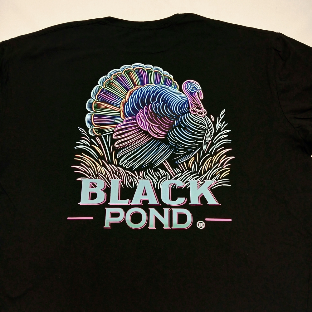 Black-Black Pond Graphic T-Shirt